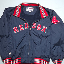 Majestic Boston Red Sox MLB Full-Zip Jacket Blue/Red Officially Licensed picture