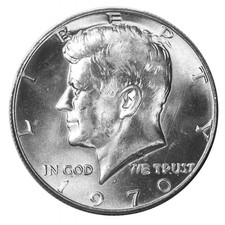 1970 -D Kennedy Half Dollar Choice BU 40% Silver US Coin picture