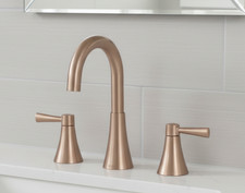 Moen 84023BZG Ronan Widespread Bathroom Faucet w/ Valve & Drain Bronzed Gold picture