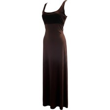 Vintage Jones Dress Gown Burgundy Velvet Bodice Silk Blend Maxi 12 Event Gala picture