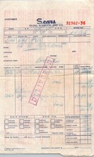 Sears Roebuck & Co Order Form DR Gilbert Antique Letterhead Billhead 5A28 picture