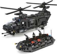 General Jim’s Police SWAT Helicopter 1351 PCS Building Set Raft Kit picture
