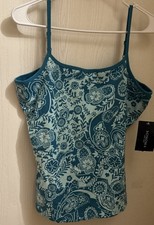 Sonoma Womens Cami Adjustable Straps Aqua Xl 16/18 picture