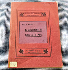 La Antigüedad De La Sifilis En El Peru 1909 picture