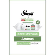 Sleepy Fruit Series Surface Cleaning Wipes Pineapple 3x100 (300 Sheets) picture