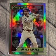 2025 Topps Update Series - 1990 Topps Baseball Bryce Harper #U90-15 Pink Foil picture