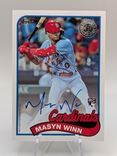 2024 Topps Series 1 - 1989 Topps Baseball Autographs Masyn Winn (AU, RC) picture