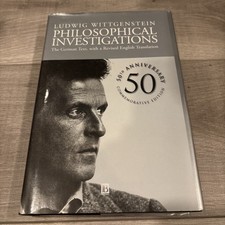 Philosophical Investigations Ludwig Wittgenstein HC w/DJ Bilingual Philosohy picture