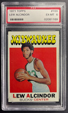 1971 Topps LEW ALCINDOR KAREEM ABDUL JABBAR #100 PSA 6 picture