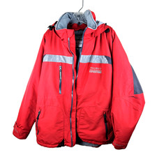 Silversea Expeditions Hooded Parka Men's L Red Soft Shell Winter Sailing Cruise picture