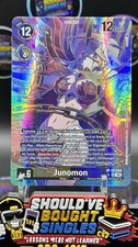 Digimon BT25-044 Junomon SR* Alternate Art AA BT-25 Dual Revolution Near Mint picture