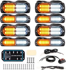 8-pcs Sync Feature Emergency Strobe Lights for Trucks, Vehicles, Car picture