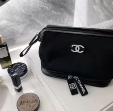 Sparkling Black Cosmetic Makeup Pouch Clutch Bag picture
