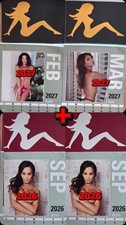 2027 x 2 + 2026 x 2 GIRLS mini CALENDAR   4 PACK  13 MONTH GREAT FOR TRUCKERS picture