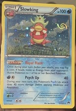 HD GALAXY SWIRL🌀Slowking 21/122 BREAKpoint Promo Cosmos Holo Bleed Error 🩸✨ picture