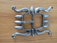 RRL Double RL Navajo Octopus Western Belt Buckle Antiqued Silver Tone picture