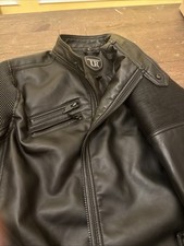 Urban Republic Kids Faux Leather Moto Biker Jacket - Black, Size XL Kids 18-20 picture