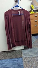 Zenana Outfitters Maroon Cardigan Sweater Size L picture