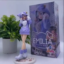 22cm Re Zero Ram Rem Fluffy Pack Anime Girl PVC Action Figure Collectible Toy picture