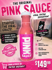 Dave's Gourmet Pink Sauce Novelty Display Bottle Internet Collectible picture