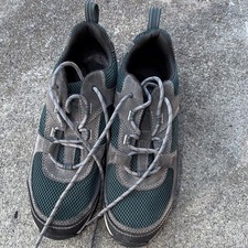L.L.Bean Men's Trail/Hiking Shoes Lace-Up Green/Gray, 11 picture