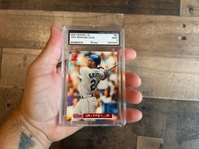 Ken Griffey Jr Card Vintage 1994 Graded 9 Topps Stadium Club Mariners Slab 85 picture