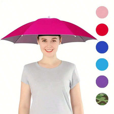 Umbrella Cap Suitable for Camping Fishing Elastic Headband UV Safe Umbrella Cap picture