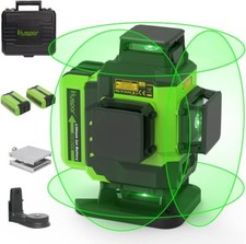 HUEPAR 16Lines Laser Level Self-Leveling Green +2 Li-ion Batteries+Hard Carry picture