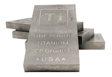 Titanium Ingot 1 Pound 99.9% Pure Ti Element Block Periodic Table Metal Bar picture