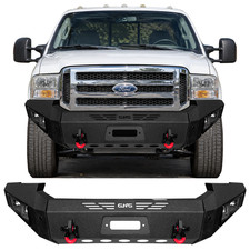 Front Bumper For 2005-2007 Ford F250 F350 F450 F550 w/LED Pod Lights & D-Rings picture