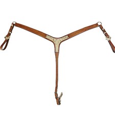 Ricotti Saddle Shop Diablo Sterling Silver Western Show Y Shaped Breast Collar picture