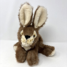 Wishpets FLOPPER Bunny Plush Brown Rabbit Floppy Realistic Cottontail Easter picture