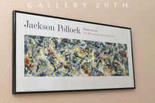 RARE JACKSON POLLOCK AUTHORIZED PRINT BELLAGIO FRIEZE 1953-55 MID CENTURY ART picture