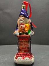 1998 Christopher Radko Chimney Sweets Santa Ornament 98-186-0 Box picture