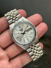 vintage seiko 5 automatic daydate men's wrist watch picture