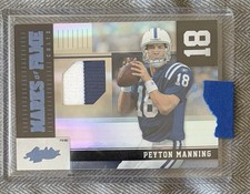 2010 Absolute Memorabilia Marks of Fame Peyton Manning Game Used Patch /50 picture