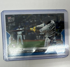 Topps 2022 Opening Day Wander Franco Base Set #4B Tampa Bay Rays MLB Blue 48/49 picture