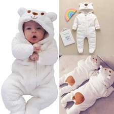 Newborn Kids Baby Boy Girl Infant Clothes Jumpsuit Romper Bodysuit Winter Outfit picture