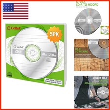 Cellet 5-Pack 700MB 80 Min CD-R for Data Music Photos picture