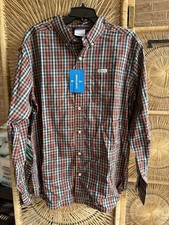 Columbia Rapid Rivers II Mens Medium Plaid Long Sleeve Button Down Shirt NWT picture