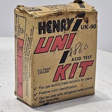 Vintage Henry Uni/Kit UK-90 HVAC Acid Test Kit picture