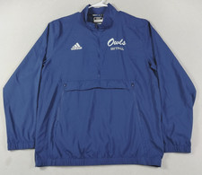 Florida Atlantic Owls Pullover Jacket Mens Medium Blue NCAA Baseball Adidas picture