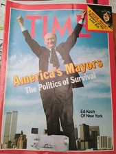 Time Magazine - April 22, 1991 - America's Mayors: Politics of Survival, Ed Koch picture