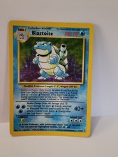 Blastoise 2/102 Base Set Holo Rare Pokemon Card 1999 WOTC Vintage TCG MP picture