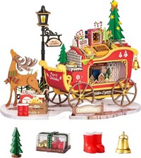 Rolife Reindeer Express Christmas DIY Miniature House Kit for Adults Xmas Gift picture