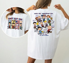 Snoopy And Friends USA 250 Shirt Patriotic Anniversary Graphic picture
