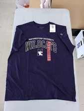 NWT Northwestern University Wildcats Purple T-shirt Sz XL AM29 picture