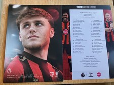 AFC BOURNEMOUTH V  LIVERPOOL TEAM SHEET AND PROGRAMME 20/09/26 picture
