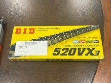 DID 520VX3 Silver X-Ring Chain 120 Link 520 VX3 Motorcycle ATV picture