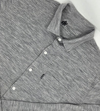 Woolly Clothing 100% Merino Wool Shirt Mens Large Gray Long Sleeve Button Up picture